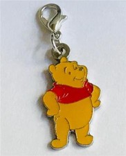 Disney Winnie the Pooh Bear Charm Zipper Pull Purse Tag Disneyana Clip On