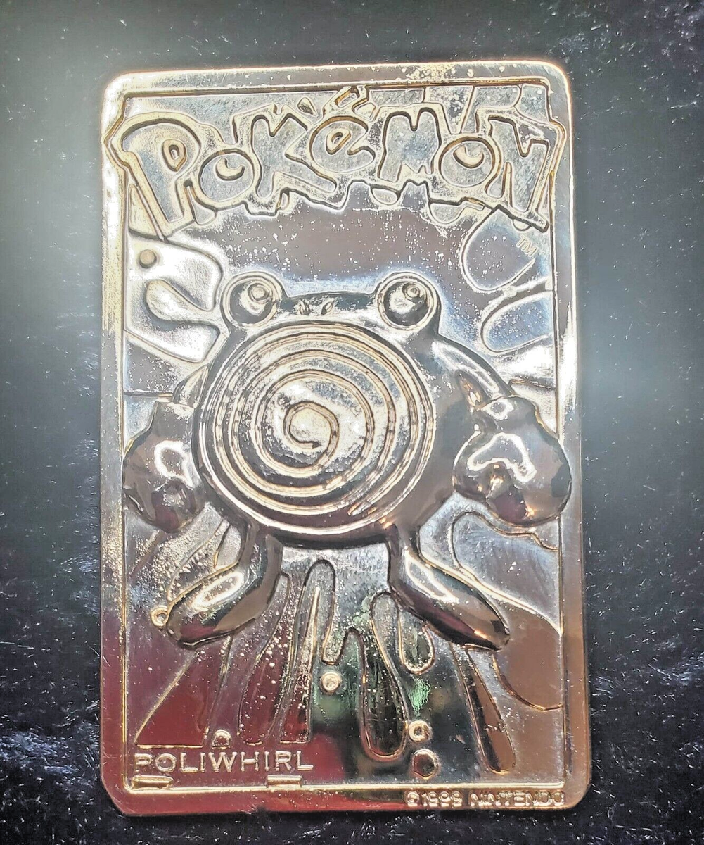 Pokemon Poliwhirl 23k Gold Plated Trading Card 1999 Nintendo #61 w Certificate Pokemon Poliwhirl 23k Gold Plated Trading Card 1999 Nintendo #61 w Certificate