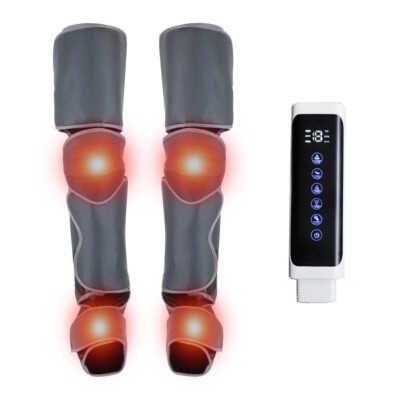 Sequential Leg&Foot Air Compression Massager Circulation W/ Heat &Remote Control