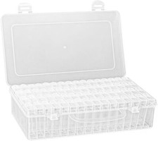 1x 64 Grids Diamond Paiting Storage Containers Seed Beads Plastic Organizers Box