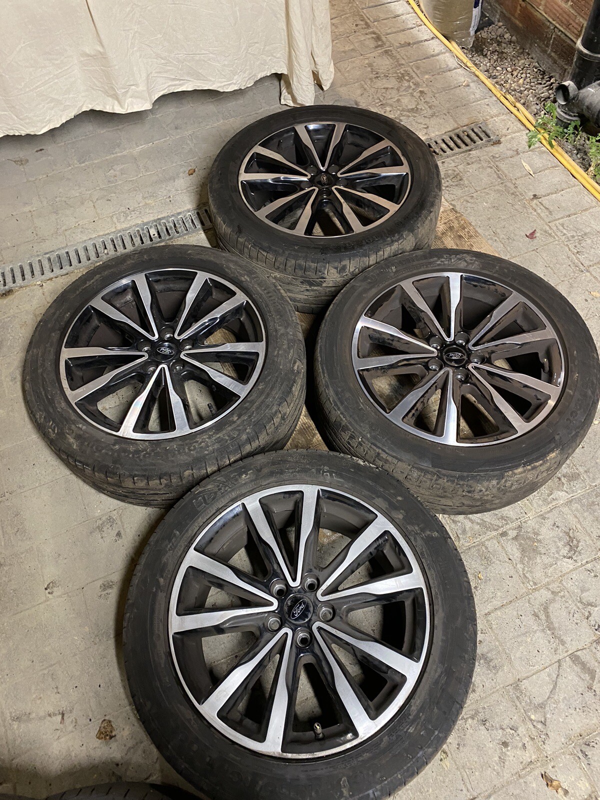 18” 5x108 Ford Kuga Alloy Wheels Alloys With Tyres Diamond Cut Mondeo