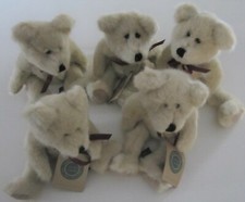 Lot of 5 BOYDS 11" JOINTED TEDDY BEARS by J B Bean Associates