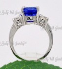 4.80 ct 14k Solid White Gold Ladies Natural Tanzanite Diamond Ring  3 stone — photo 6