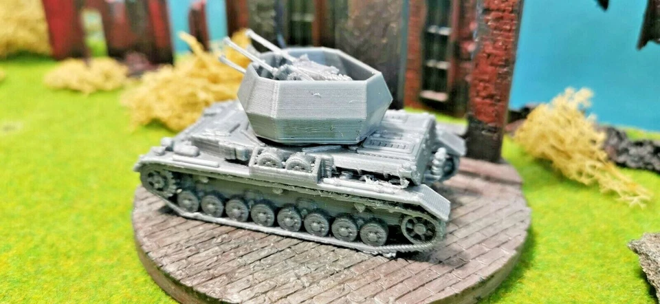 Semovente Antiaereo IV " Cacciatorpediniere 45 " Wehrmacht WW2 Modello Kit 1:87 - Immagine 4 di 4