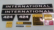 International 424 Hood decals and more