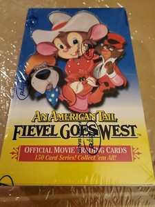 An American Tail Fievel Goes West Trading Card Box New Unopened Still Sealed
