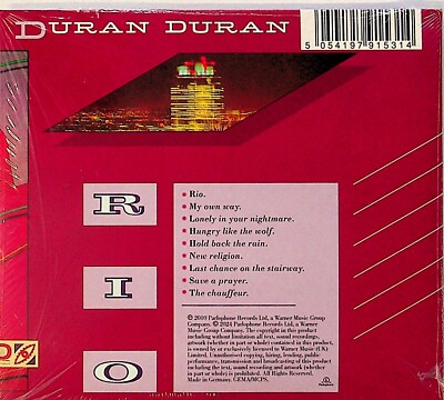 Duran Duran -Rio -Gatefold Case Remastered Edition CD -NEW -2024