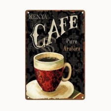 Bild Retro Blechschild Küche Kaffee Coffee 30 x 20 cm Wandbild Bilder 2309