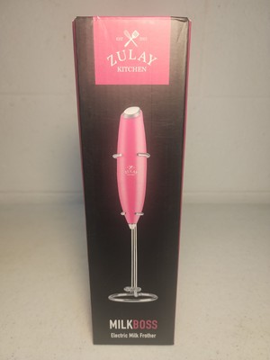 Zulay Kitchen Electric Milk Frother Pink