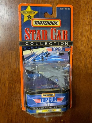 1998 Matchbox Star Car Collection Top Gun F-14 Swing Wing Jet (pkg damage)