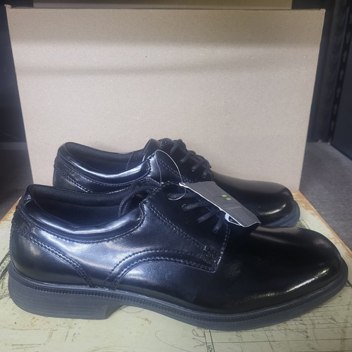 Sz 8.5 R Men's Nunn Bush Shoes Black Plain Toe Oxford 84358-001 Kore Slip-Resist - Picture 14 of 16