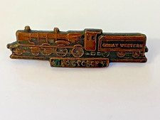 VINTAGE ORIGINAL NO. 6000 KING GEORGE V GREAT WESTERN LOCOMOTIVE BADGE