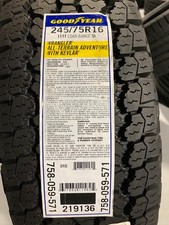 2 New 245 75 16 111t Goodyear Wrangler All Terrain Adventure Wkevlar Tires