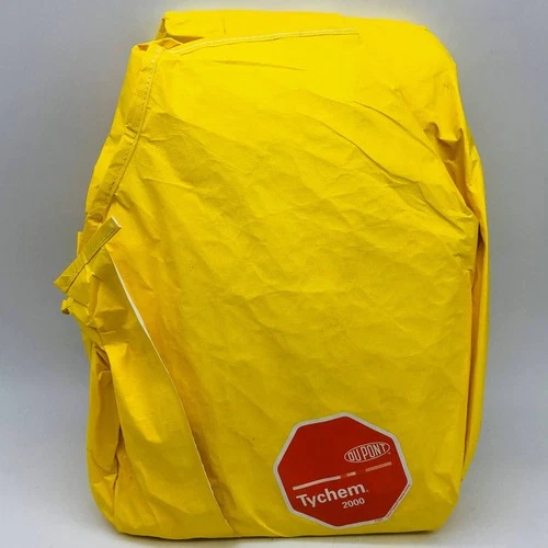 Dupont Tychem 2000 Hazmat Coverall Suit 3XL Hooded Yellow QC122BYL3X001200 1pk - product listing photo
