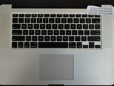 MacBook Pro 15' LATE 2013 MID 2014 A1398 PALMREST KEYBOARD TOPCASE GRADE A