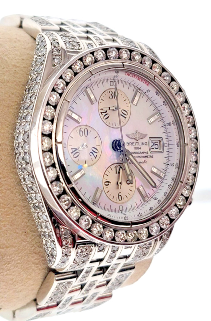Breitling A13356 Chronomat Evolution MOP Dial Dia… - image 4