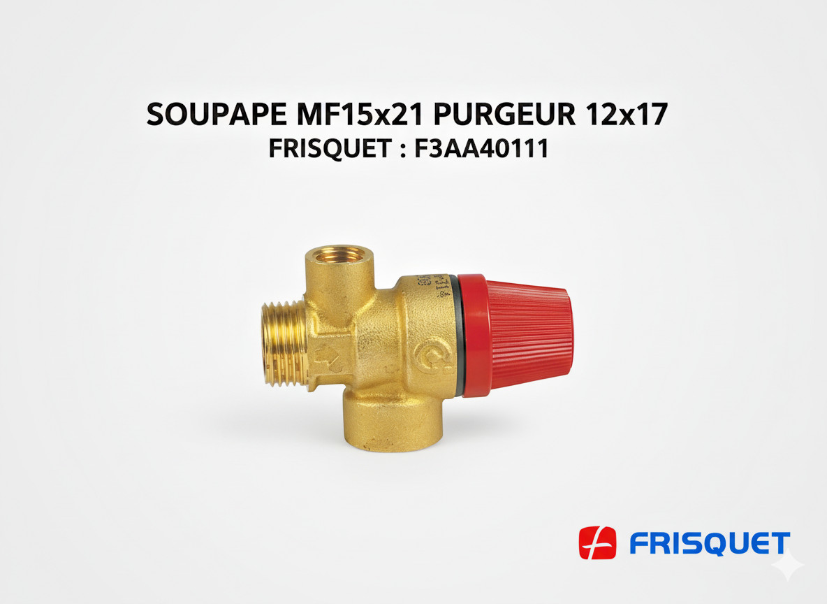 Soupape F3AA40111 contre les fuites de chaudière Frisquet thermique DIFF 40035