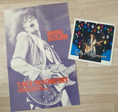 Marc Bolan T.Rex T.Rex in Concert German LP 81 unplayed & UK Promo Shop Poster