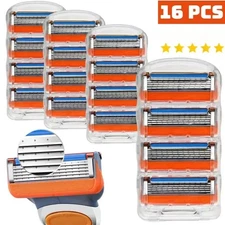 16Pcs Replacements 5Layer Men' For GiIIette Fusion Proglide Power Razor Blades✅