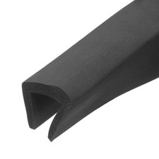 Rubber Edge Trim 1/2" 13mm x3.3Ft U Channel Protector 15-17mm Black 20x18mm