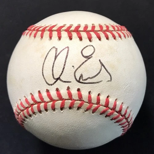 Autographed Baseball   CHRIS ENOCHS /   with Original Gene BUDIG AL Box. GTP