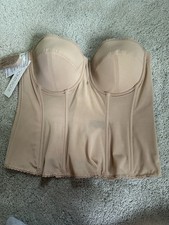 Dominique 8990 Mocha Vivienne V-Wire Longline Strapless Bridal Bra 40C NWT