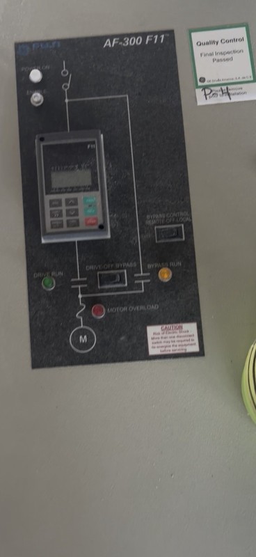 Fuji AF-300 F11 VFD Variable Frequency Drive w/ Bypass NEMA 12 460V 3-Ph