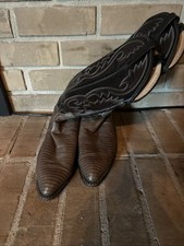 Dan Post 6979 Vintage Teju Lizard Cowboy Boots Men’s 9.5D USA Made Western