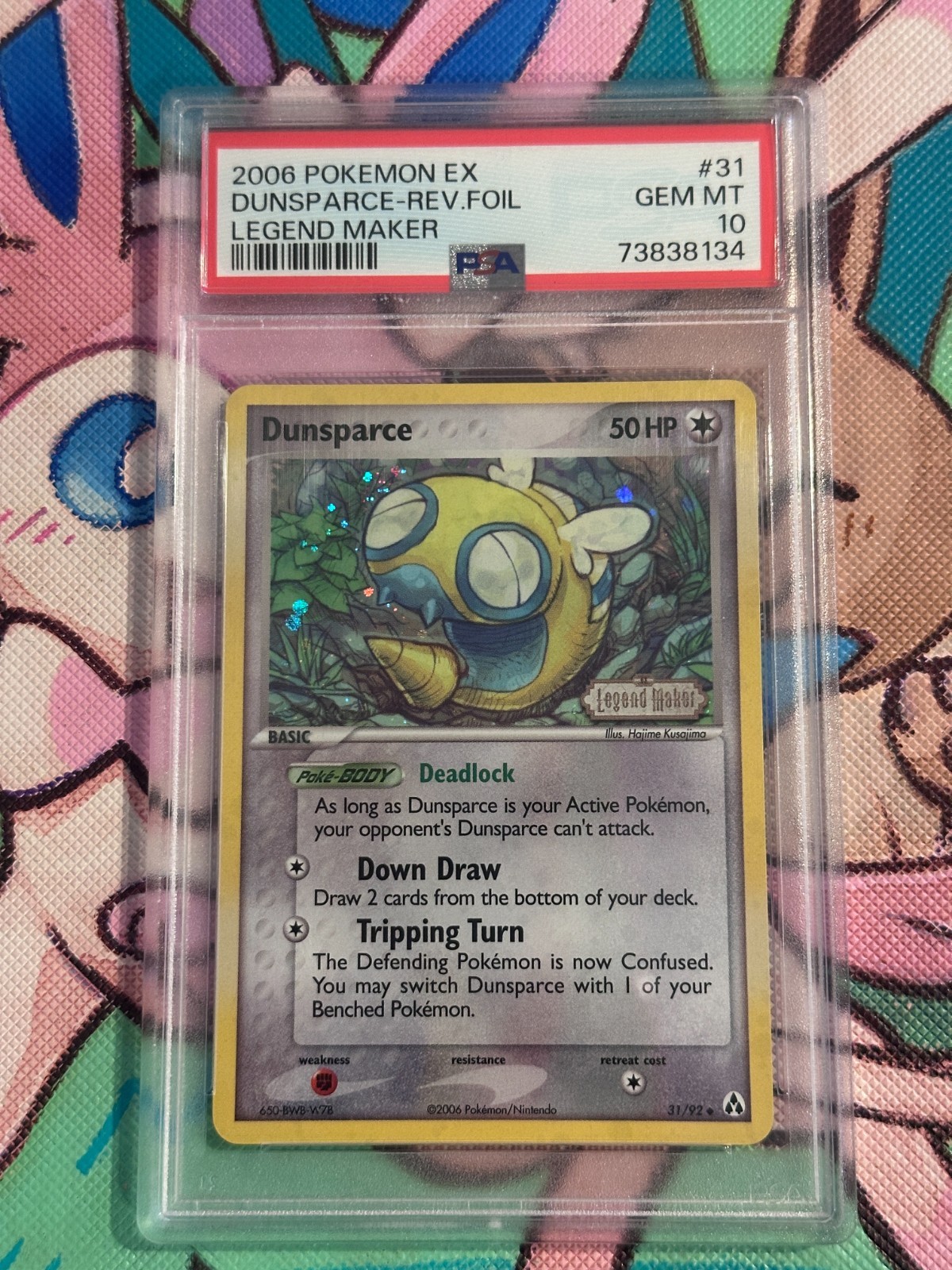 Dunsparce Stamped Reverse 31 2006 ex Legend Maker PSA 10 Pop 24 💫 Head Swirl
