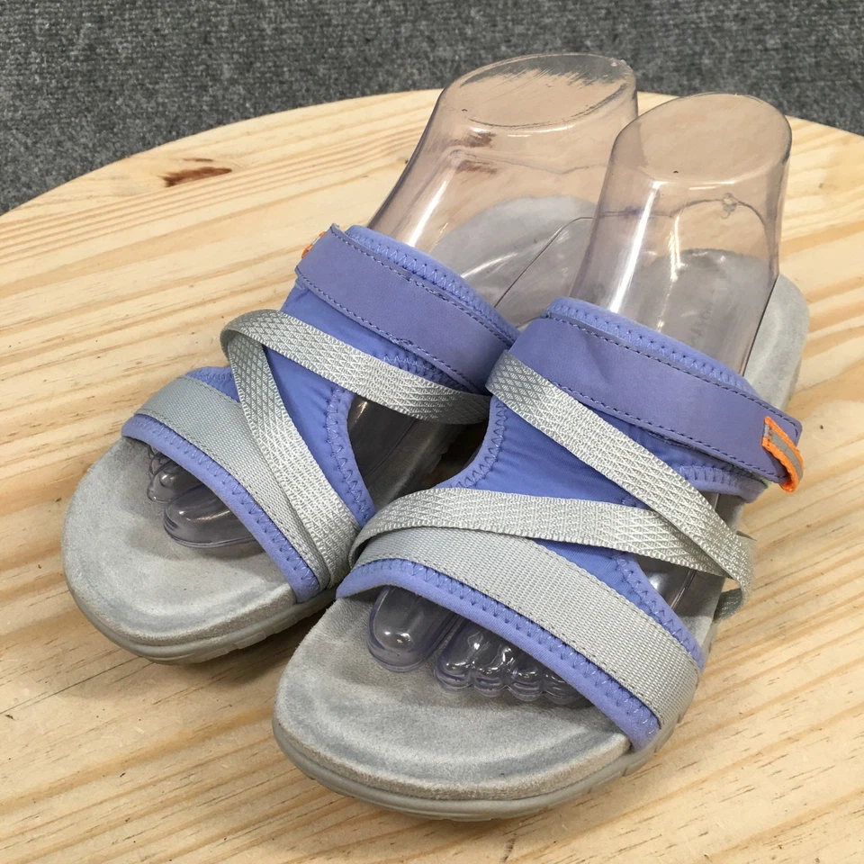 Easy Spirit Sandals Womens 8.5M Shells Slide Purple Slip On Casual Comfort Flats - Image 3 of 4