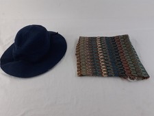M&S Accessorize 2pcs Womens Accessories Bundle Summer Hat & Knitted Shawl Multi