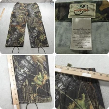 Mossy Oak Pants Mens 38x31 Green Camo Stealth Weave Heavy Duty Cargo Hunting VTG