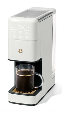 Beautiful Perfect Grind  Drew Barrymore Single Coffee Maker, White Icing