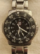 Luminox Navy Seals Mens Military dive #3H mbm Black Dial & Bezel Stainless steel
