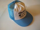 Vintage The Winner Hat Mens Blue Farmers Union Oil Co Snap Back Trucker Cap