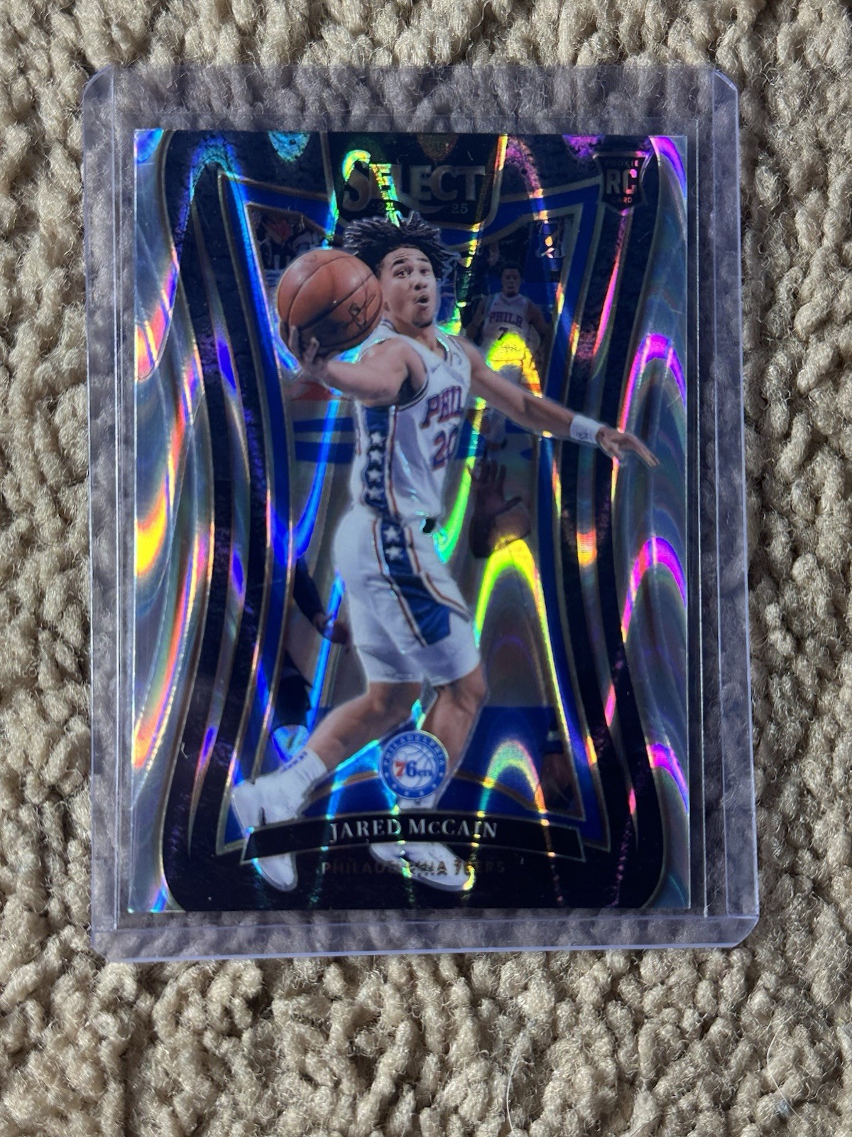 2024-25 Panini Select - Mezzanine Jared McCain #393 Tectonic Prizm (RC)