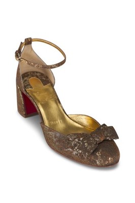 Christian Louboutin JANE BOW 55 Jacquard Marble Mary Jane Pumps