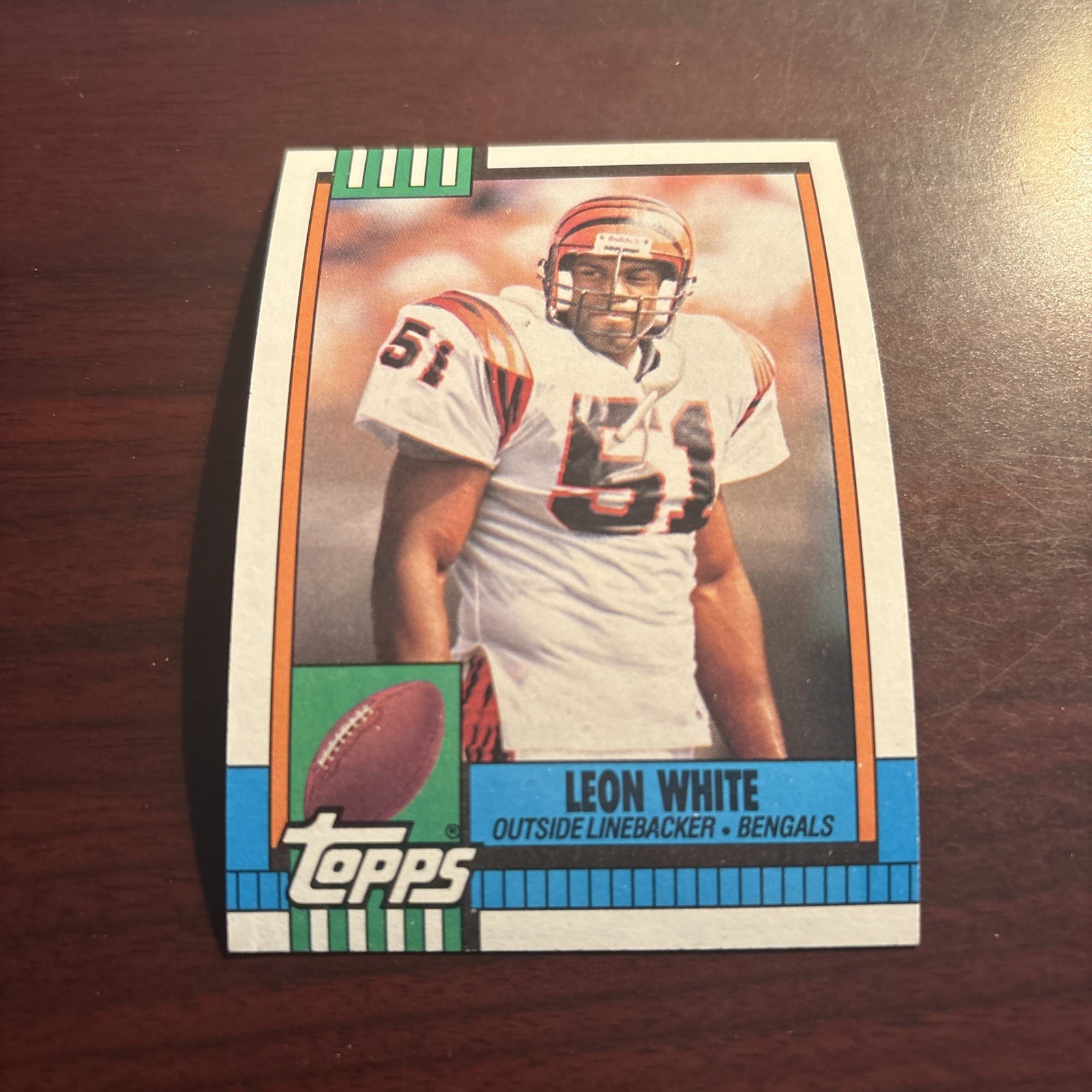 1990 Topps - Leon White #267 Cincinnati Bengals BYU Cougars