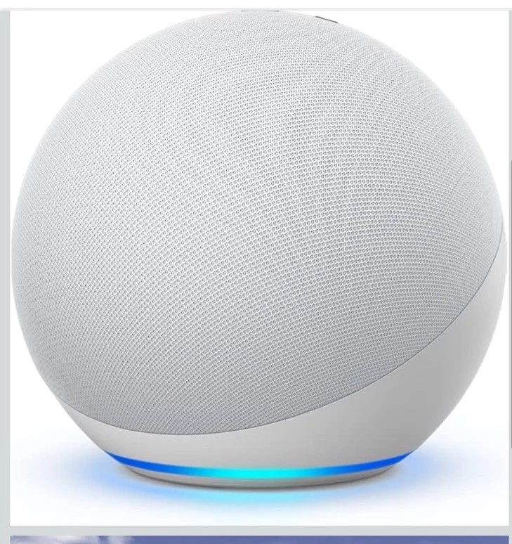 Amazon Echo 4th Gen - Smart Home Hub with Alexa - Glacier - Image 4 of 4