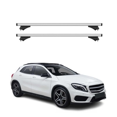 Cross Bars Roof Racks Aluminium for Mercedes GLA Class X156 2015-2019 Silver 2x