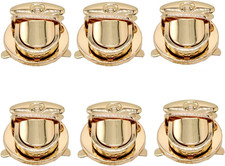 6Pcs Bag DIY Metal Clasp Locks Press Lock Purse Lock Tuck Lock Clasp Hardware Ac