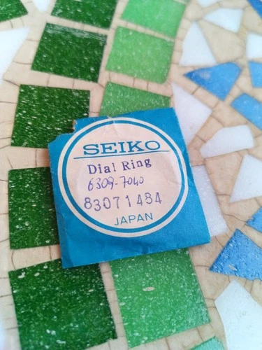 Vintage Watch Seiko Tuna Diver 6309-7040 Dial Ring Part 83071484 Nos