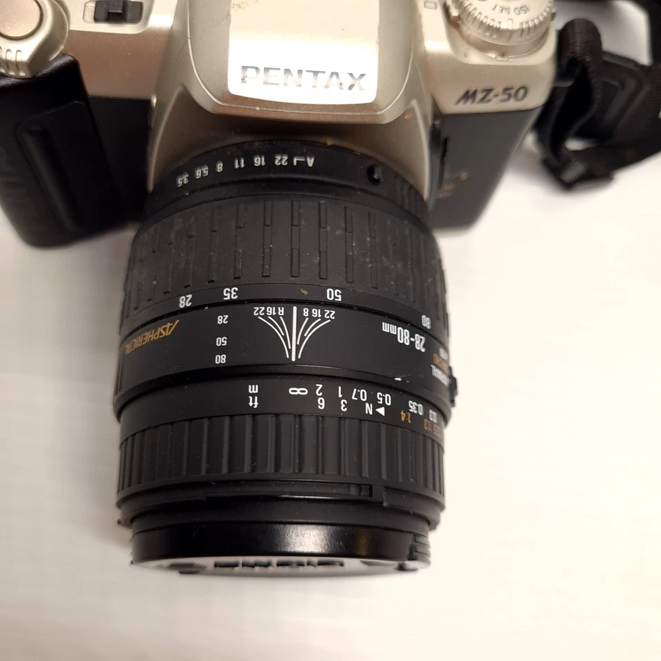 Pentax MZ-50 35mm Film Camera W/ Sigma Zoom 28-80mm Macro Lens  (untested)  - Image 4 of 4