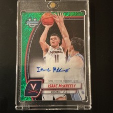 Bowman University Chrome 2024 Isaac McKneely Green Refractor Autograph #91