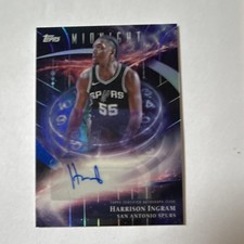 Harrison Ingram 2025-26 Topps Midnight Stroke of Midnight Autograph Spurs #SM-HI