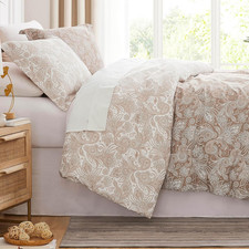 Oversized Comforter King Size Bed Set, down Alternative Paisley Bedspread, Rever