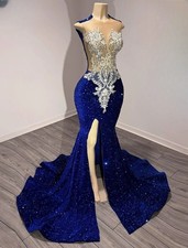 Sparkely Sequins Mermaid Evening Prom Dresses Crystals Celebrity Party Gown 2026