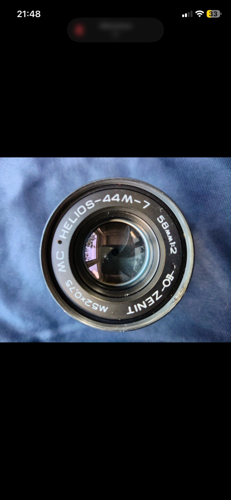 Helios 44-7 MC 58 Mm f2