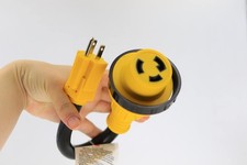 RV 30 Amp to 110V Power Adapter with Twist Lock Connector for 30A RV Camper