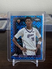 2025-26 Topps Chrome Ace Bailey Blue X-Fractor IN HAND RC JAZZ